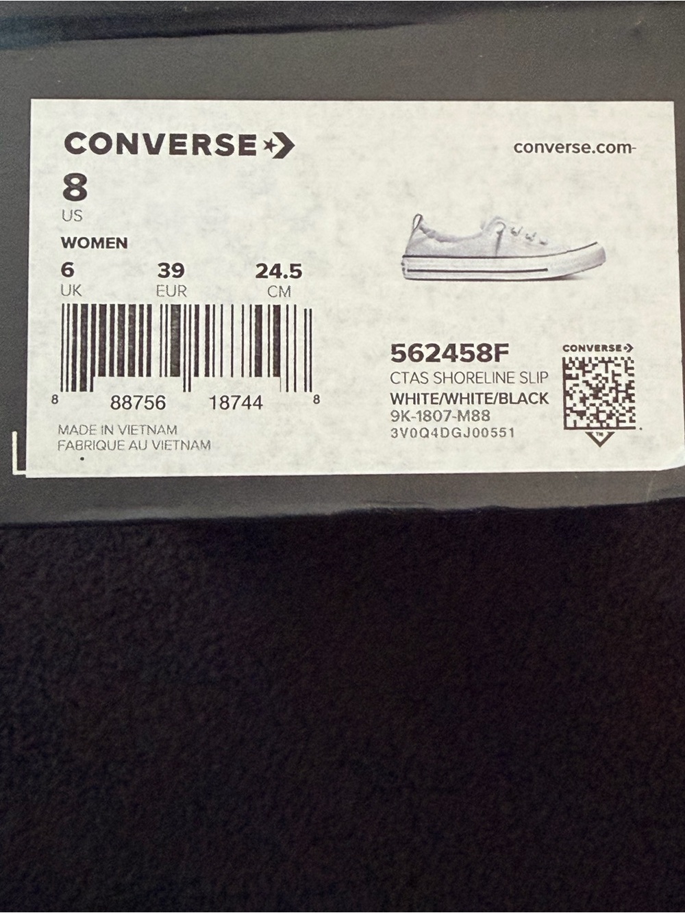 Converse Low-Top Shoreline Slip-On Sneakers in Light Gray and White - Picture 5 of 5